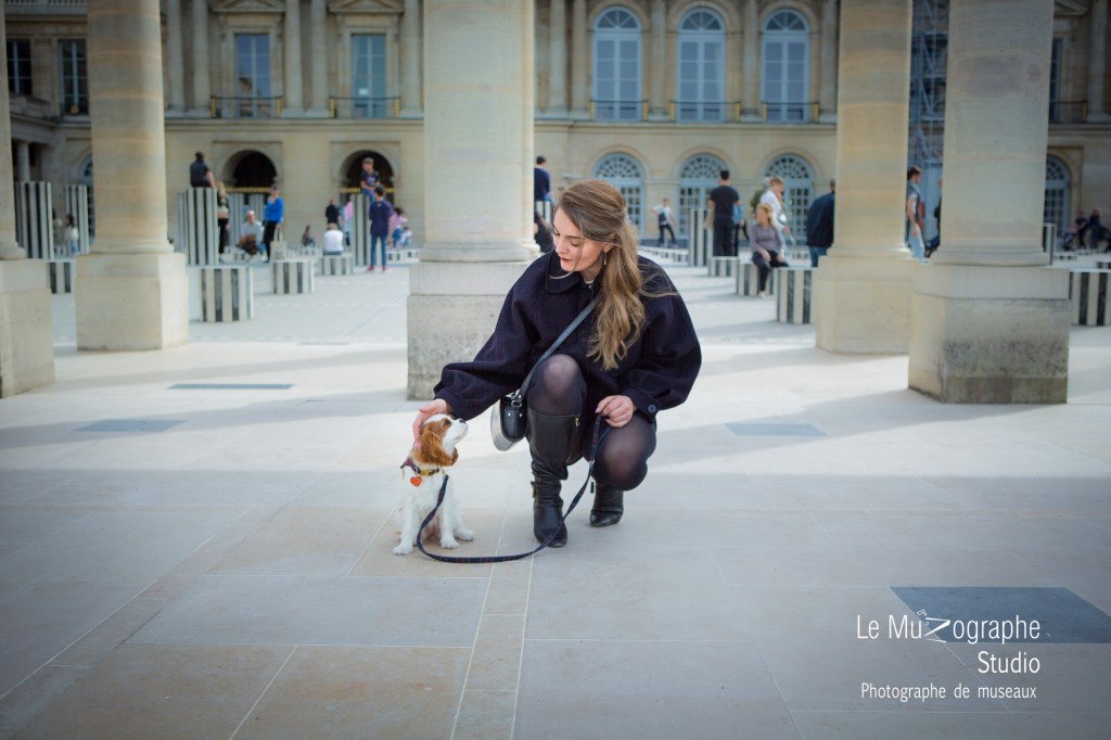 Shooting photo maitre et chien à Paris, photographe spécialisé chien et chat