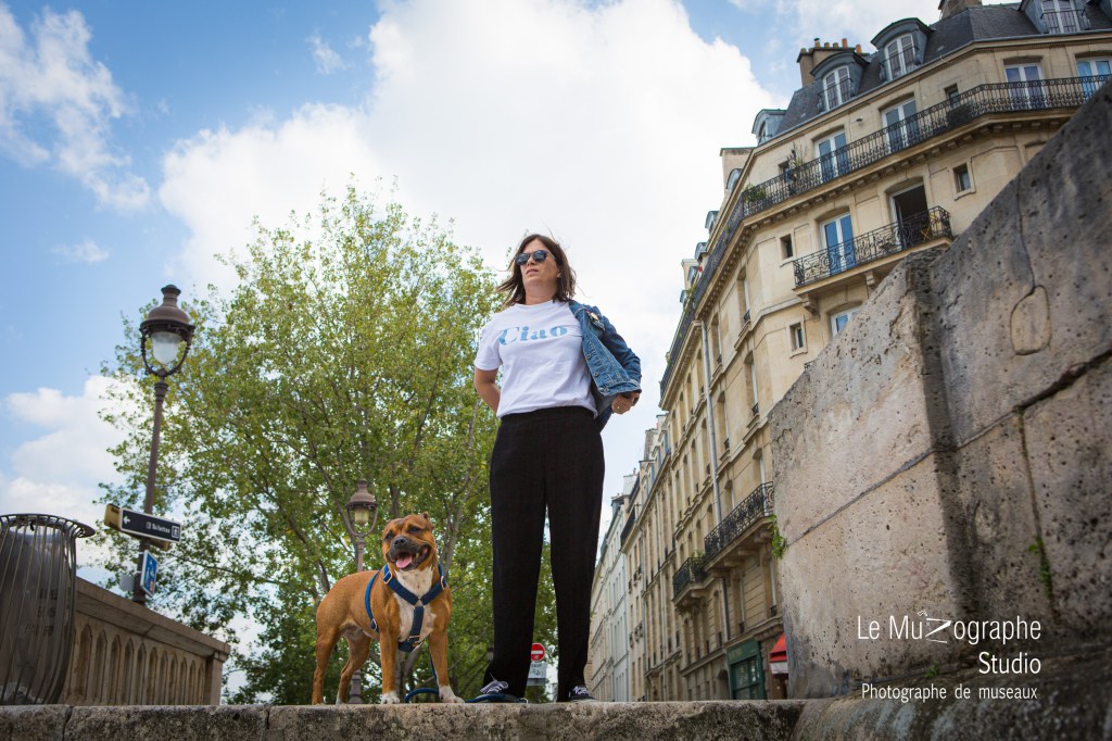 Séance photo cadeau pour chien et maitre à Paris
