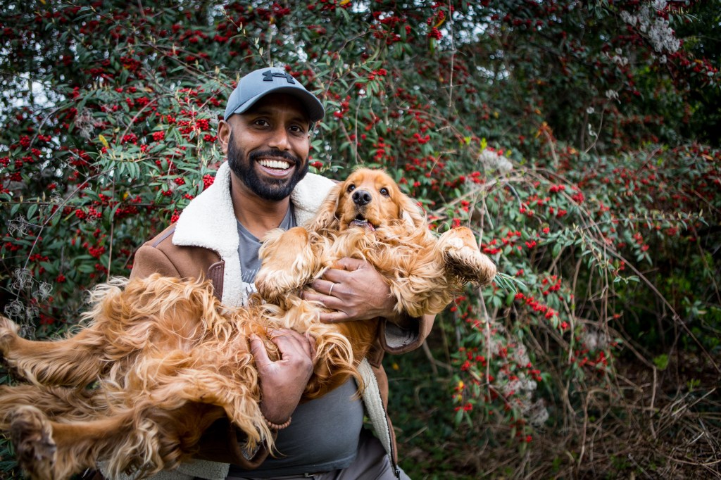 Portrait photo avec mon chien avec photographe animalier